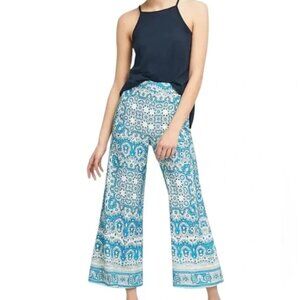 Anthropologie Blue Wide Leg Jumpsuit